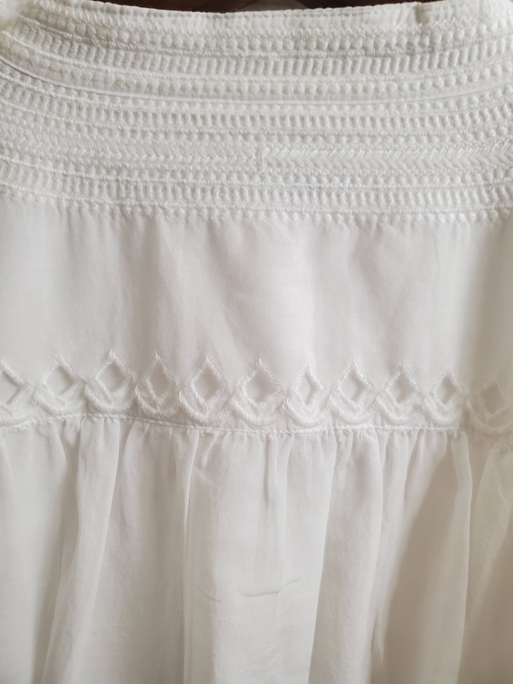Madewell White Short-Sleeve Button-Front Blouse - Picture 11 of 16